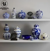 Williams-Sonoma Home Decor Set 2 3D model download on ru.cg.market, Unreal Engine.