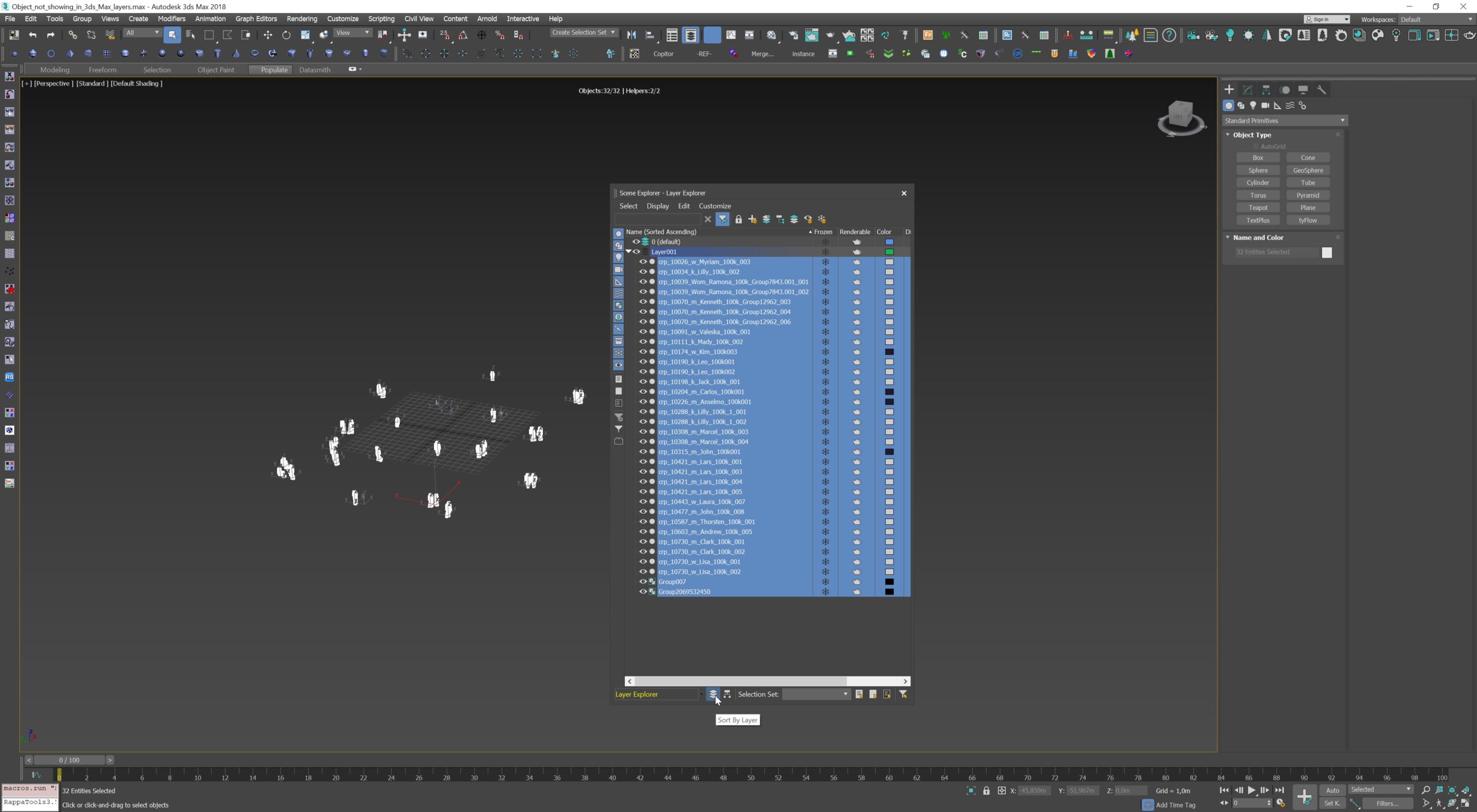 3ds Max Sort By Layer