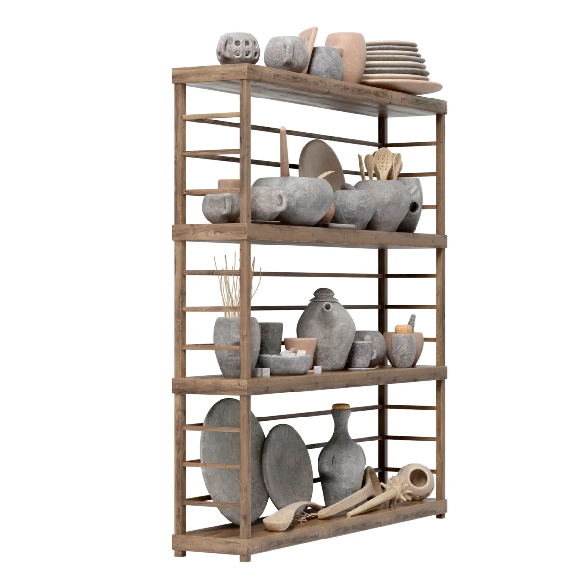 Dishes clay rack N4 3D model download on cg.market 3ds max ,V-Ray