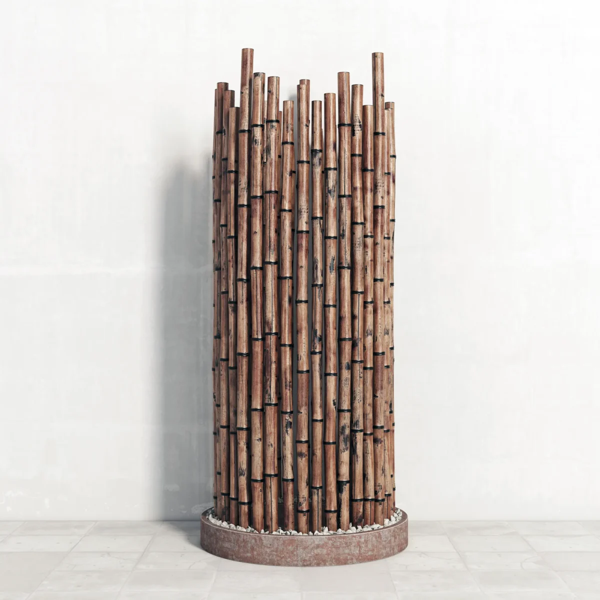 Bamboo decor fundament Ring 3D model download on cg.market 3ds max,V-Ray