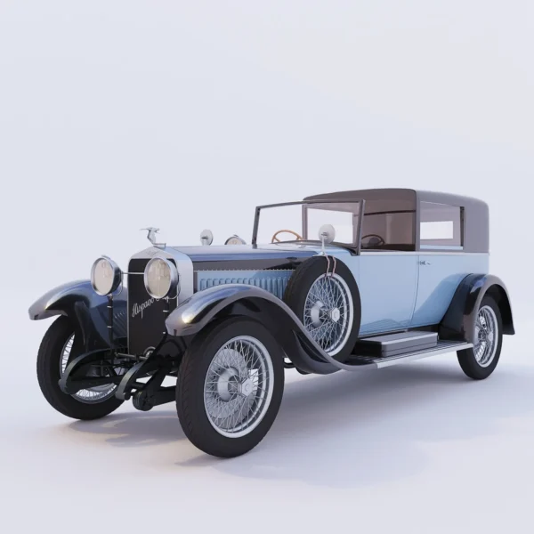 Car Hispano Suiza 3D model download on cg.market 3ds max, Corona Render