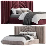 Mirella Bed By Luxury Line 3D model download on cg.market 3ds max, Corona Render