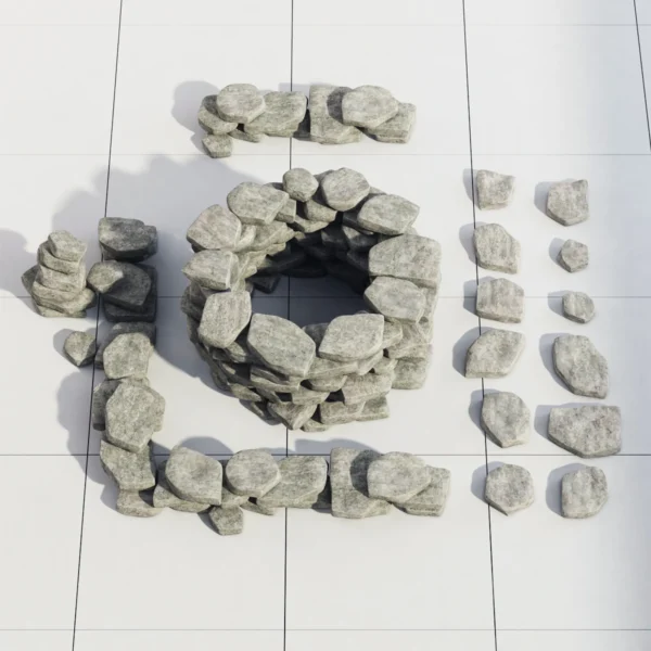 Cave stone N1 3D model download on cg.market 3ds max, V-Ray