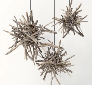 Branch decor lamp N1 3D model download on cg.market 3ds max, V-Ray