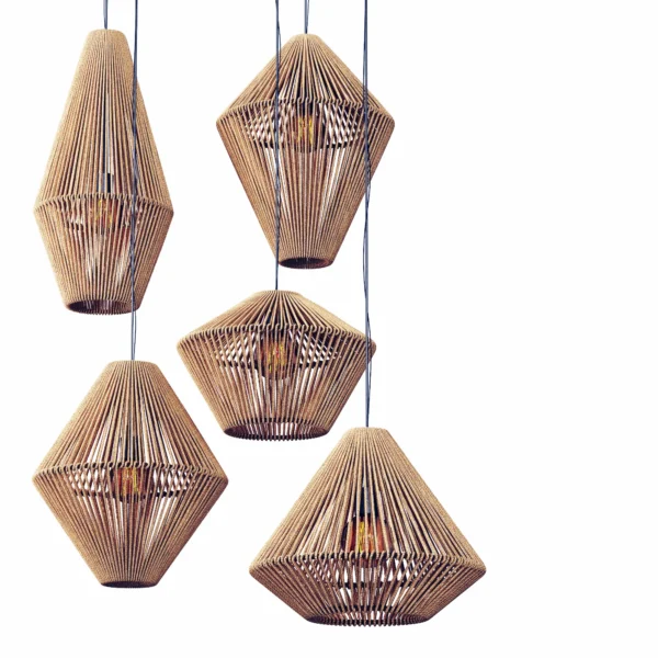 Lamp wood rattan wicker Cone 3D model download on cg.market 3ds max, CoronaRender, V-Ray