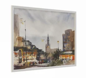 Picture 001 Smolenskaya-Sennaya Square. Watercolor. 3D model download on cg.market, 3ds max, Corona Render, V-Ray, Fstorm, Blender.