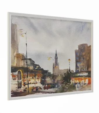 Picture 001 Smolenskaya-Sennaya Square. Watercolor. 3D model download on cg.market, 3ds max, Corona Render, V-Ray, Fstorm, Blender.